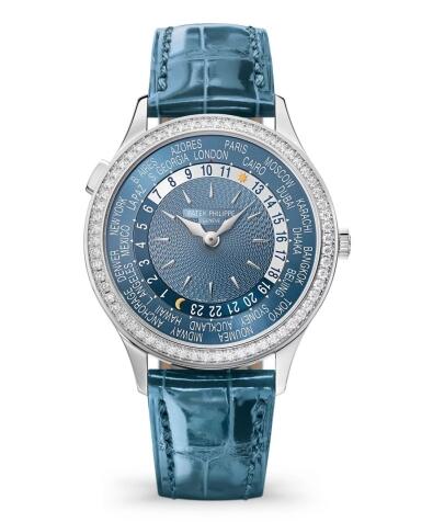 Replica Watch Patek Philippe World Time 7130 White Gold Blue 7130G-016